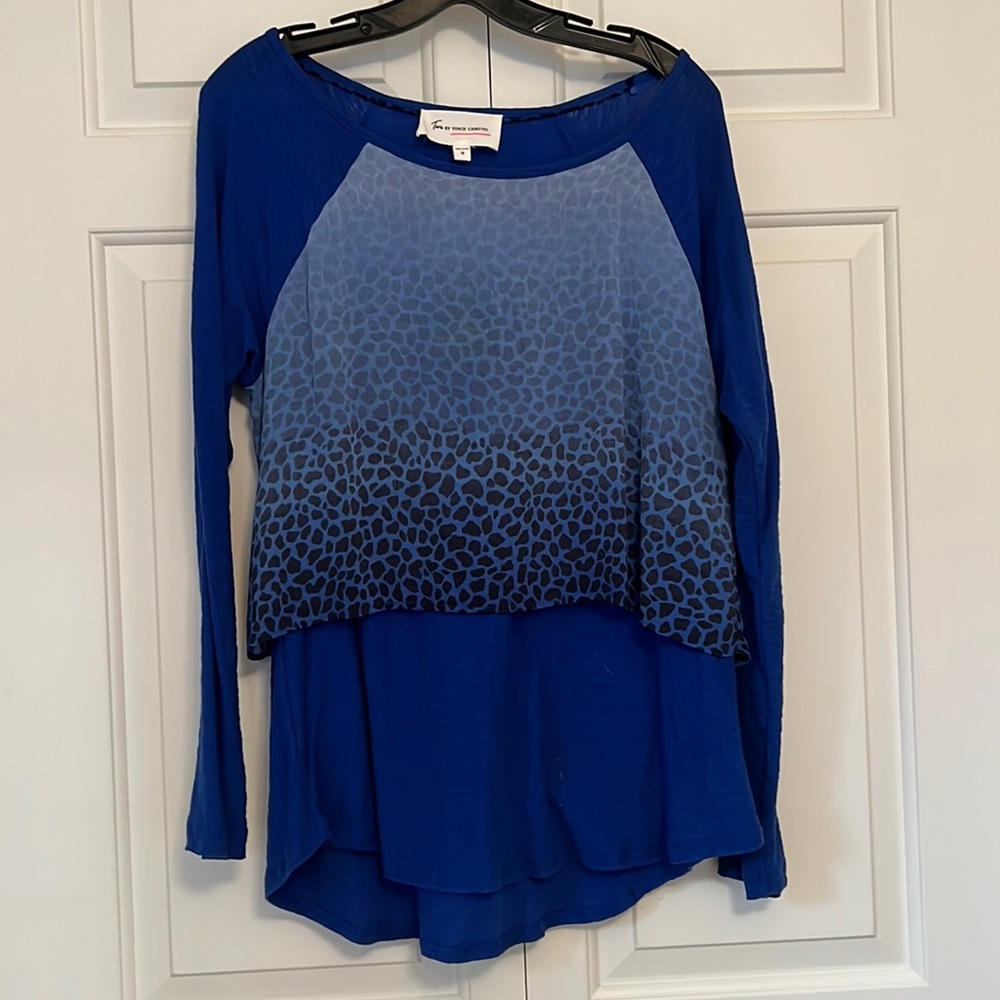 Top in blues and black from Two by Vince Cameron.